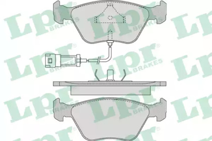 Комплект тормозных колодок LPR 05P978