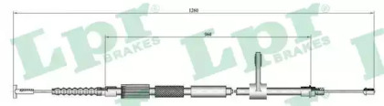 Трос LPR C0017B