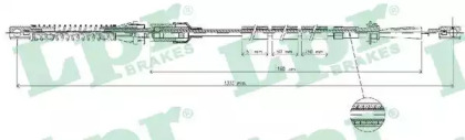 Тросик газа LPR C0073A