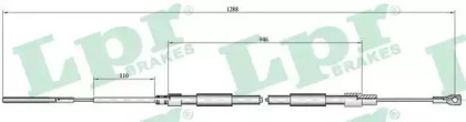 Трос LPR C0085B
