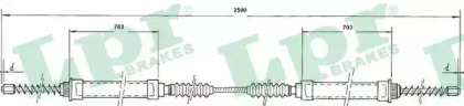 Трос LPR C0170B