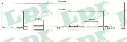 Трос LPR C0208B