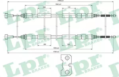Трос LPR C0232B