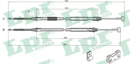 Трос LPR C0242B