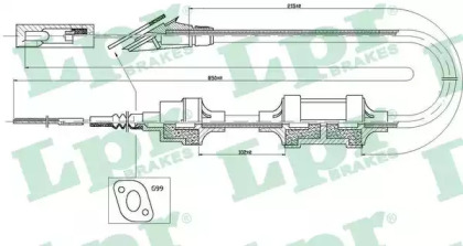 Трос LPR C0407C