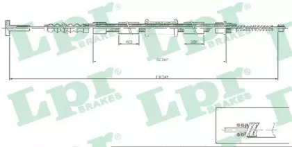 Трос LPR C0471B