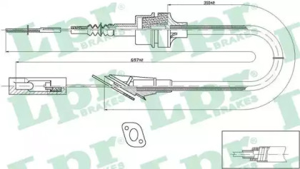 Трос LPR C0493C