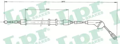 Трос LPR C0580B