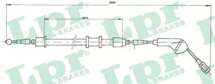 Трос LPR C0582B