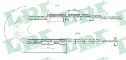 Трос LPR C0599B