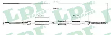 Трос LPR C0600B