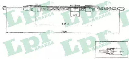 Трос LPR C0634B