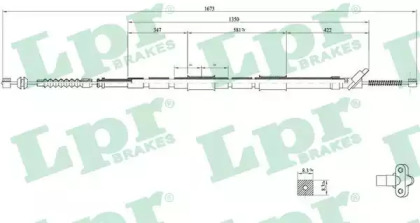 Трос LPR C0861B