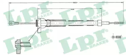Трос LPR C0900B