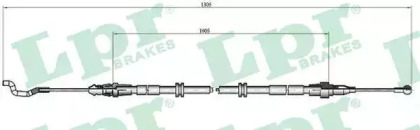 Трос, стояночная тормозная система LPR C0969B