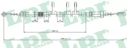 Трос LPR C0984B