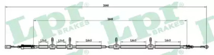 Трос LPR C0990B