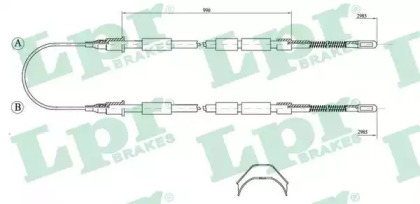 Трос LPR C1032B