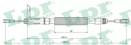 Трос LPR C1093B