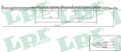 Трос LPR C1238B