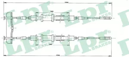 Трос LPR C1347B