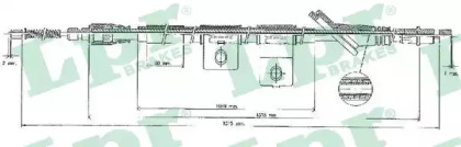 Трос, стояночная тормозная система LPR C1379B