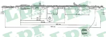 Трос LPR C1381B