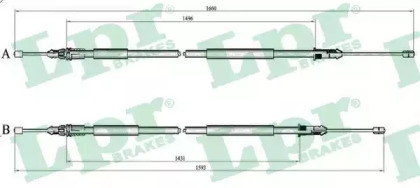 Трос LPR C1399B