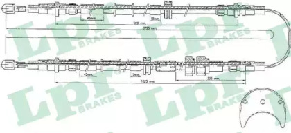 Трос LPR C1438B