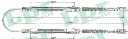 Трос LPR C1546B