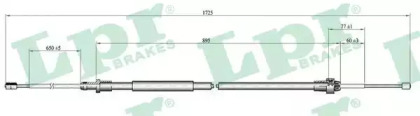 Трос LPR C1666B