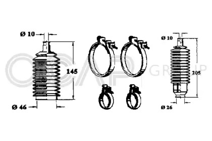 Комплект пыльника OCAP 0900596