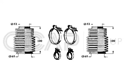 Комплект пыльника OCAP 0901359