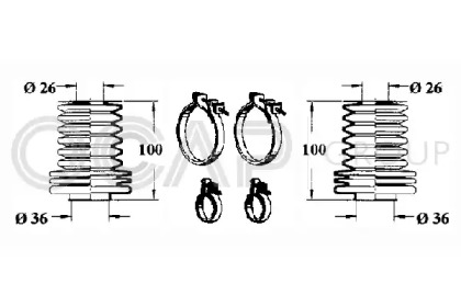 Комплект пыльника OCAP 0901620