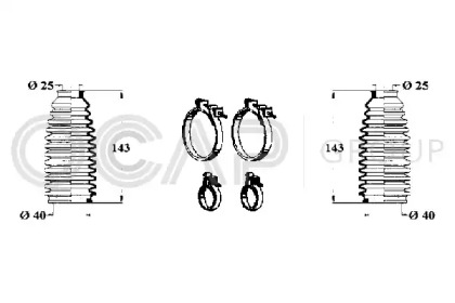 Комплект пыльника OCAP 0901624