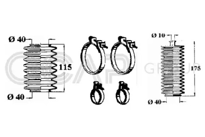 Комплект пыльника OCAP 0901679