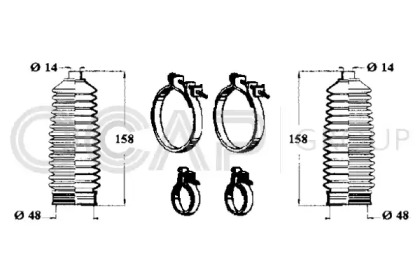 Комплект пыльника OCAP 0901692