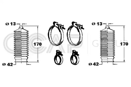 Комплект пыльника OCAP 0901840