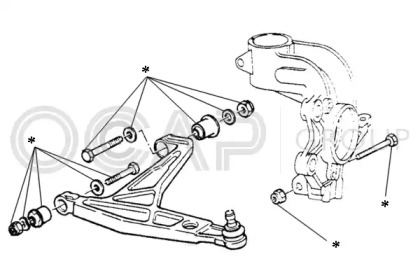 Комплект подвески колёс OCAP 0902209