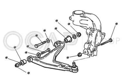 Комплект подвески колёс OCAP 0902227