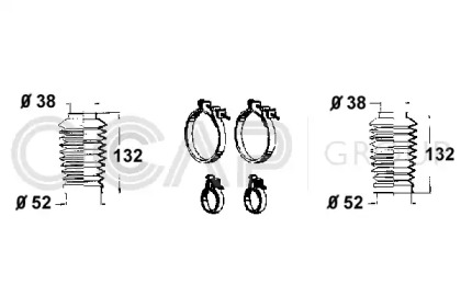 Комплект пыльника OCAP 0902519