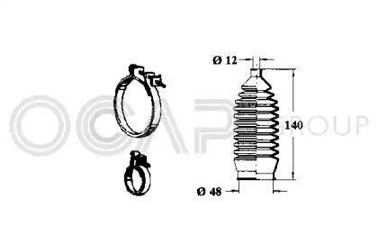 Комплект пыльника OCAP 0992873
