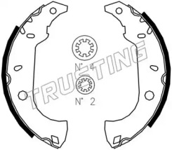Комплект тормозных колодок TRUSTING 034.091S