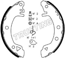 Комлект тормозных накладок TRUSTING 040.123K