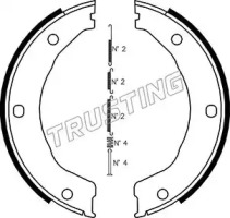 Комплект тормозных колодок, стояночная тормозная система TRUSTING 040.158K