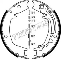 Комплект тормозных колодок, стояночная тормозная система TRUSTING 046.215K