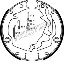 Комплект тормозных колодок, стояночная тормозная система TRUSTING 046.223K