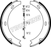 Комплект тормозных колодок, стояночная тормозная система TRUSTING 052.117K