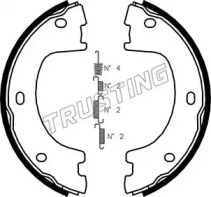 Комплект тормозных колодок, стояночная тормозная система TRUSTING 052.136K