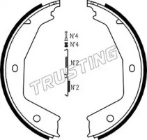 Комплект тормозных колодок, стояночная тормозная система TRUSTING 079.194K